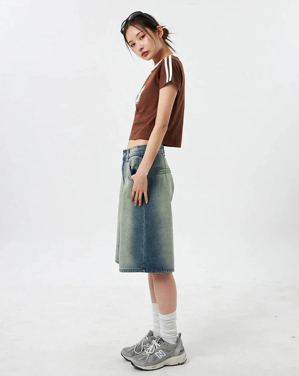 Dusk Fade Wide Leg Shorts