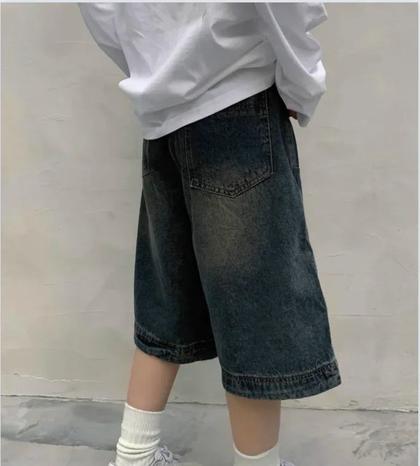 Broad Fade Wide Leg Shorts alternatif görünüm