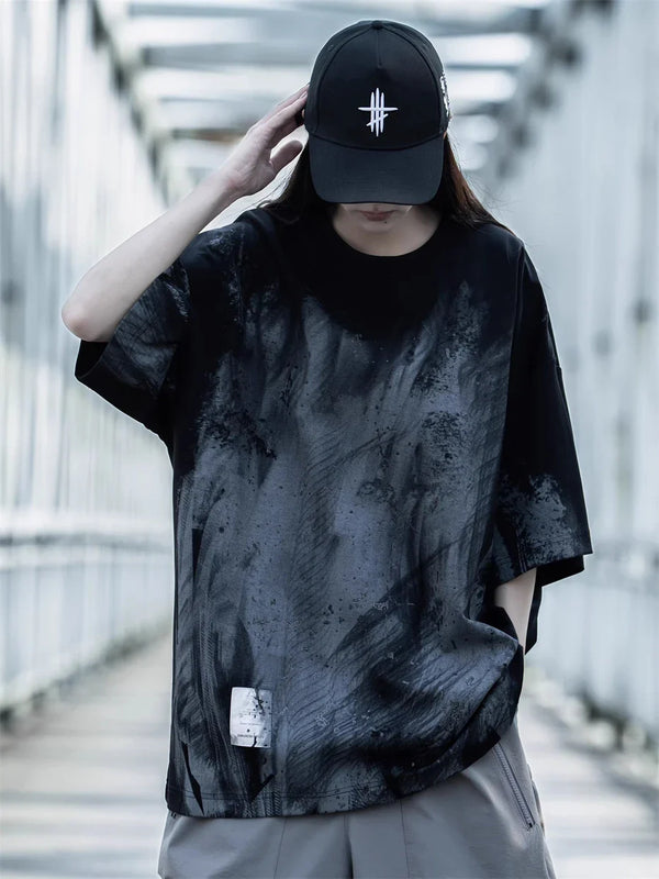 On-Point SHip Hop Tie Dye T-Shirt alternatif görünüm