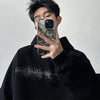 Chic Dark Crystal Heat-Melt Sweatshirt