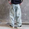 Cozy Relaxed Urban Beat Bell Leg Denim