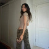 Throwback Raw-Edge Aesthetics Irregular Knitted T-Shirt