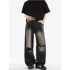 Versatile Metro High-Rise Torn Black Denim