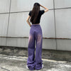 Women Lilac Relaxed Street Pants