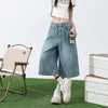 Timeless Wide Leg Denim Shorts
