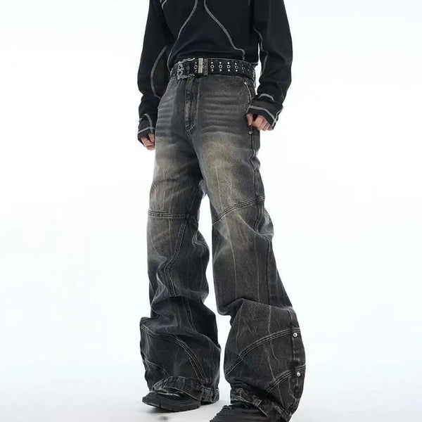 Wardrobe Staple Wornout Rinse Bell Relaxed Denim alternatif görünüm