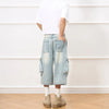 Faded Heritage Summer Utility Denim Shorts