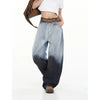 Heritage Western Ombre Design Curved Denim