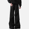 Micro Flare Pleat Casual Trousers