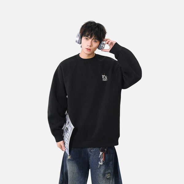 Soft Badge Crewneck Sweatshirt alternatif görünüm
