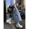 Blue Heavy-Duty Urban Beat 2000s Relaxed Denim Shorts