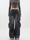 2000s Belted Dark Wash Street Jeans