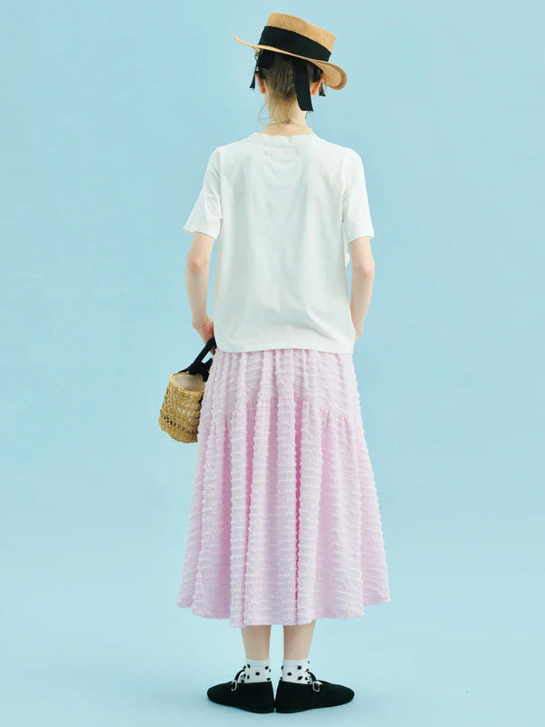 Soft Soft-Touch White Heart Patch T-Shirt alternatif görünüm