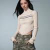 Worn Rib Grunge Sweatshirt