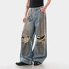 Faded Heritage Bell Leg Spray Denim