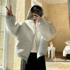 Solid Lantern Sleeve Sweatshirt