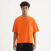 Washed-Out Drop-Shoulder Drop Shoulder Cotton T-Shirt