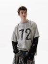 Wasteland Tactical-Print Long-Sleeved Splicing T-Shirt