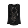Underground Aesthetic Tattoo Print Two-Piece T-Shirt