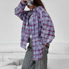Contrast Comfort Easy Womens Blouse