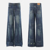 Yırtık Detaylı Western Baskılı Jean Pantolon, kombin görünüm — Navra Wear
