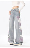 Women Butterfly Pattern 3D Denim