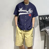 Varsity Letter Print Retro Casual Top