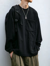 Basic Sweatshirt, kombin görünüm — Navra Wear