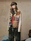 Timeless Oversized Metro Mosaic Denim Jacket