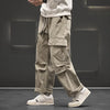 Neutral Relaxed Wide Leg Street Pants