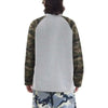 Faded Era Terrain-Print Henley Collar Long T-Shirt
