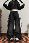 Women Classic Heritage Tie Up High-Rise Denim