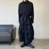 Wide Leg Çiçek Desenli Pantolon, yakın çekim — Navra Wear