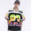 Soft Nostalgia Mesh Jersey Visual Print Sport T-Shirt