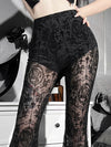 Velvet Mesh Gothic Trousers