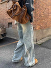 Metro High-Rise Bell Leg Blue Denim