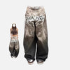 Cowboy Style Printing Wide Fit Denim