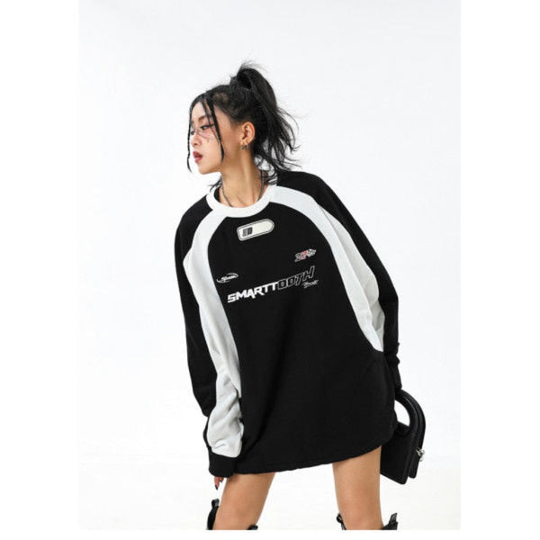 Grid Wave Vintage Sweatshirt