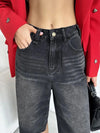 Metro Low Waist Wide Leg Denim Shorts
