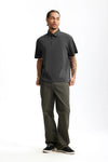 Mono-Color Color Modern Fit Sport-Collar T-Shirt