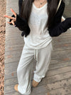 Vintage Dantel Detaylı Jogger, arka görünüm — Navra Wear