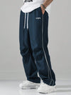 Contrast Trim Casual Trousers