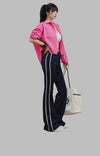 Rose Turndown Long Sleeve Blouse