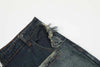 Vintage Yıldız Baskılı Jean Şort, model üzerinde — Navra Wear