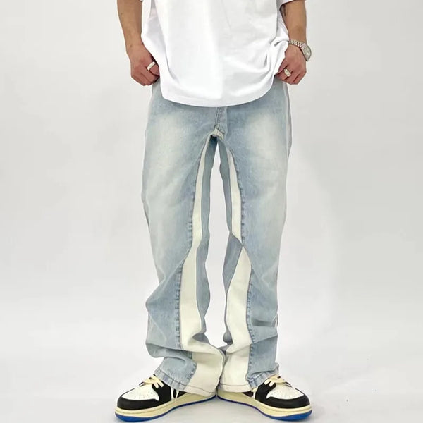 Classic Rinse Mosaic Relaxed Bell Denim