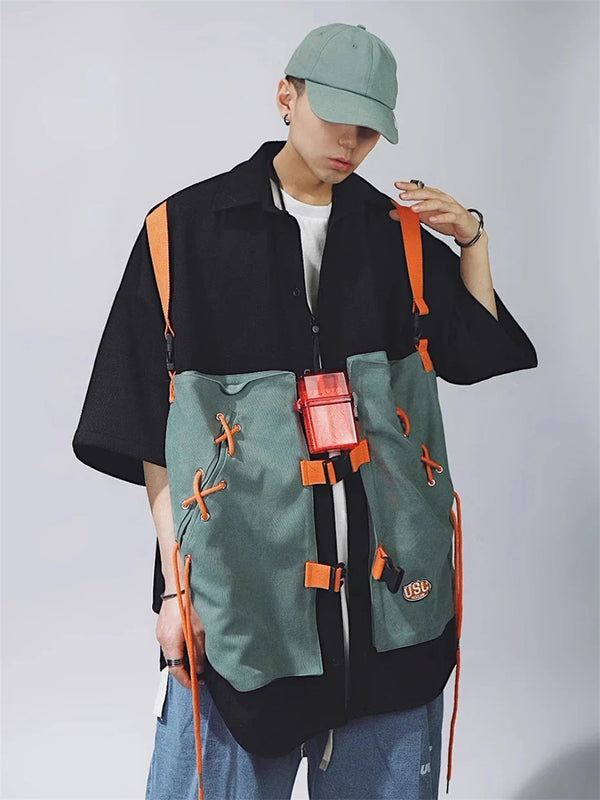 Cargo Panel Vintage Short Sleeve Top alternatif görünüm