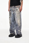 Elevated Luxury Easy Cut Digital Graphic Denim