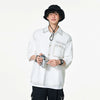 Featherweight Contrast Lapel Casual Top