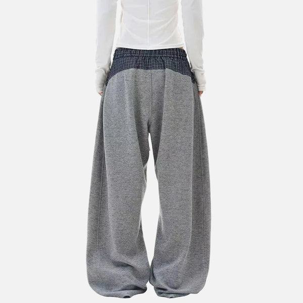 Mozaik Desenli Beli Lastikli Jogger alternatif görünüm