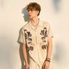 Print-Forward Loose Short Sleeve Top